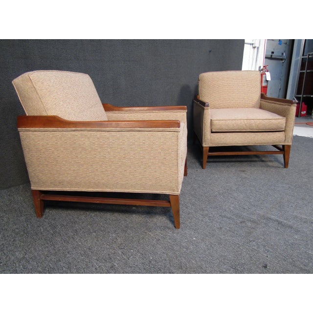 Mid-Century Modern Mid 20th Century Pair of Mid-Century Lounge Chairs in the Style of Paul McCobb - 2 Pieces For Sale - Image 3 of 8