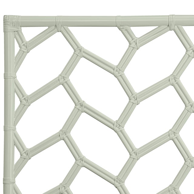 David Francis Silas Standard Bed Twin Extra Long - Celery Green For Sale - Image 4 of 12