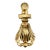 Vintage Solid Brass Shell Door Knocker, Georgian Style Architectural Hardware For Sale