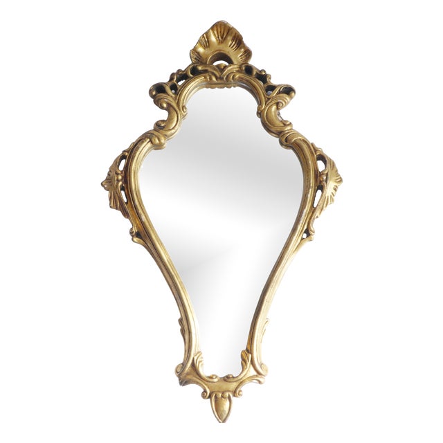 Vintage Baroque Ornate Wall Mirror, 1960s For Sale