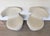 Animal Skin Pair of B&b Italia Mini Papilio Beige Leather Swivel Chairs For Sale - Image 7 of 10