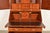 Wood Baker Furniture Style Georgian Burl Wood Inlaid and Hand Painted Drop Front Secretary Desk With Bookcase Hutch Top For Sale - Image 7 of 15