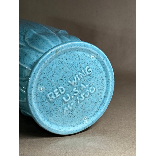 Ceramic 1950s 12 In. Tall Mid-Century Modern Floor Vase Designed by Charles Murphy for Red Wing Pottery For Sale - Image 7 of 7