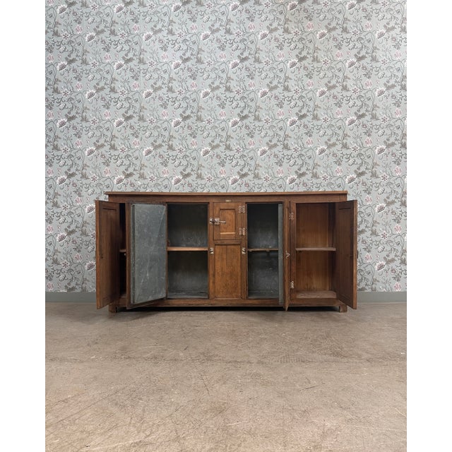 Oak Sideboard with Icebox, 1900s For Sale - Image 18 of 18