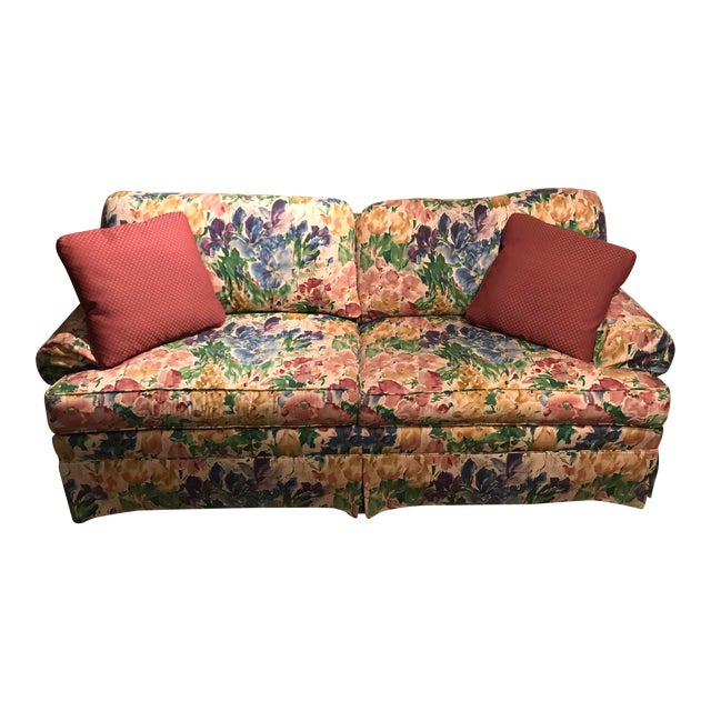 Ethan Allen Floral Sofa Chairish
