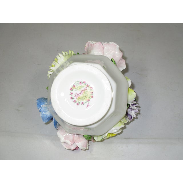 Ceramic 1960s Bone China Staffordshire Floral Bouquet For Sale - Image 7 of 7