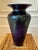1990s Vintage Lundberg Art Deco Style Art Glass Vase For Sale - Image 5 of 15