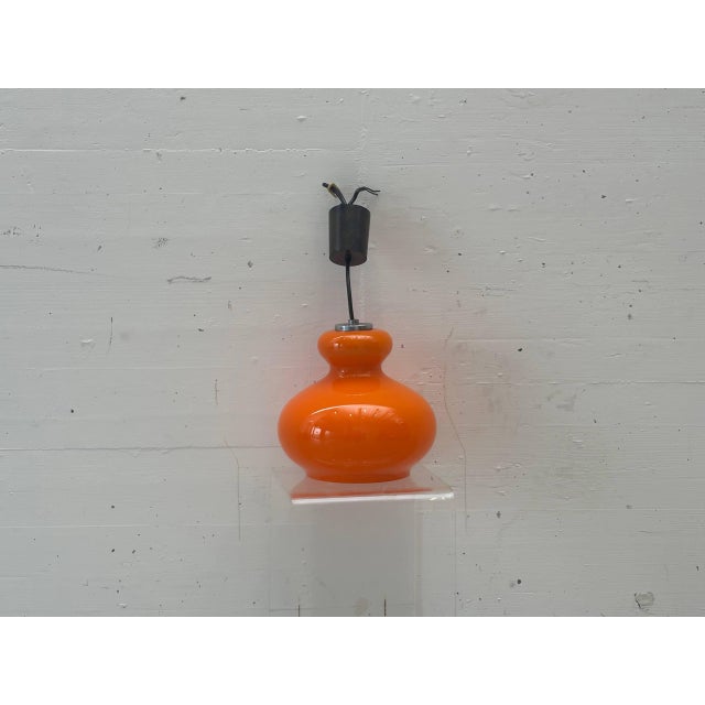 Pendant Lamp in Opal Glass by Peill & Putzler, Germany, 1970s For Sale - Image 3 of 13