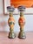 Yellow Tracy Porter Hand Painted Stonehouse Farm Goods Candle Sticks For Sale - Image 8 of 12