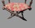 Early 20th Century Antique Victorian Hunzinger Style Folding Chair Dog Heads Circus Needlepoint For Sale - Image 5 of 12