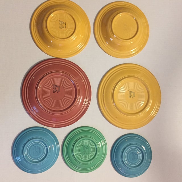 1940s Fiestaware Fiesta Plates Set of 7 Chairish