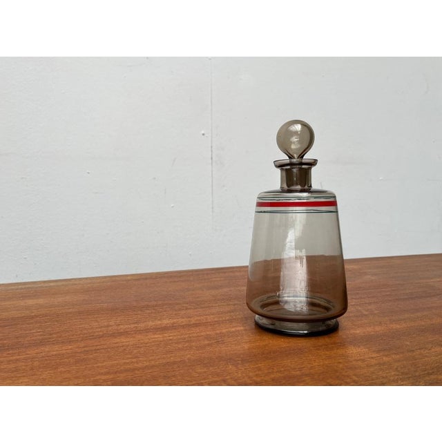 Brown Mid-Century German Glass Carafe, 1960s For Sale - Image 8 of 18