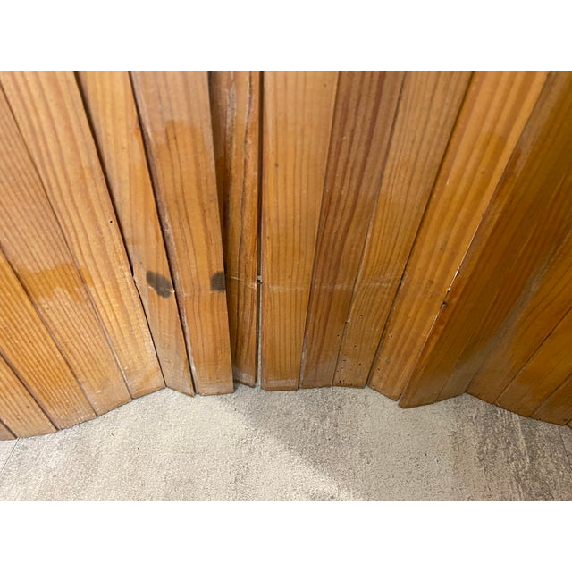 Vintage Freestanding Foldable Wooden Screen in the style of Baumann, 1950s For Sale - Image 18 of 18