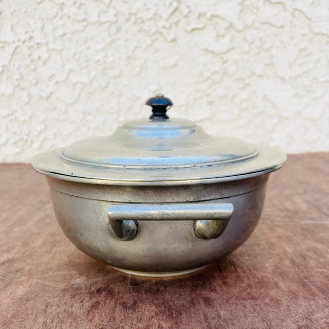 Mid 20th Century Mid Century Pewter French Serving Dish For Sale - Image 4 of 10