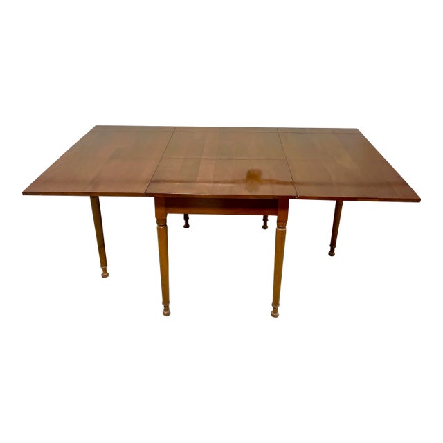 1953 Stickley Cherry Drop-Leaf Table For Sale