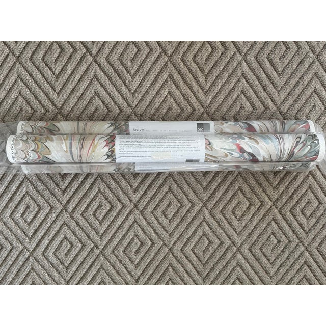 Lee Jofa Taplow Paper - Juniper/Petal by Lee Jofa For Sale - Image 4 of 10