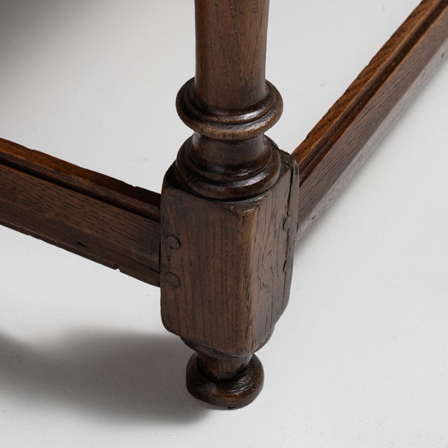 Early 20th Century French Oak Side Table For Sale - Image 12 of 12