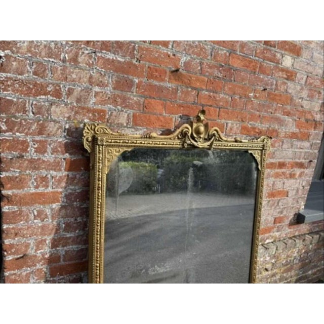 W: 133cm (52.4")h: 148cm (58.3")d: 6cm (2.4") a delightful large antique english 19th century carved wood & gesso gilt...