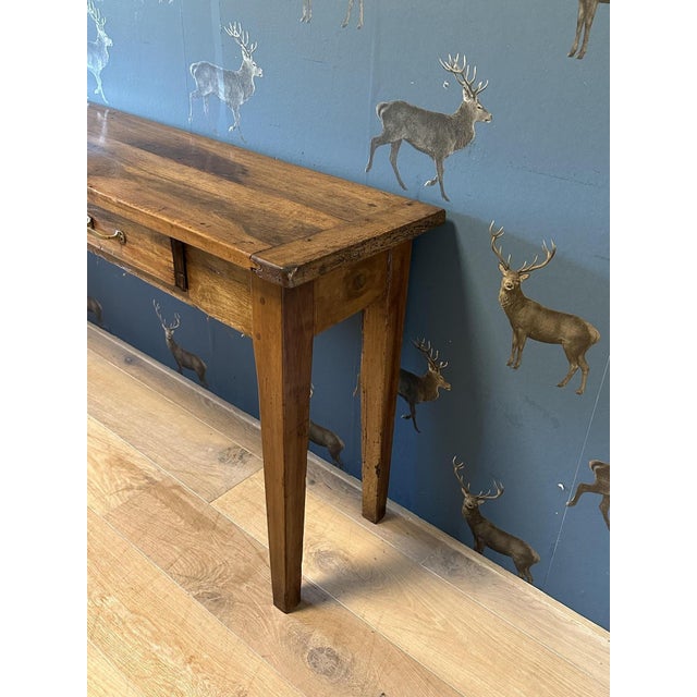 Antique Console Table in Walnut, 1800s For Sale - Image 6 of 10