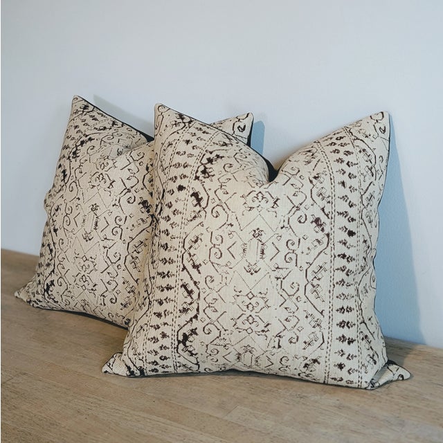 Soane Britain Symi Chestnut Pillows - Pair For Sale - Image 4 of 7