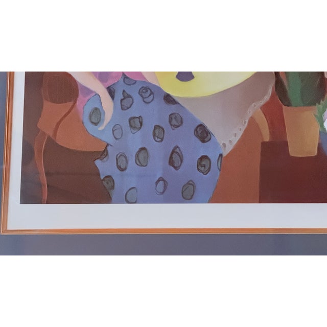 Contemporary Seriolithograph in Color on Paper Morning Social Figurative Interior Scene by Itzchak Tarkay For Sale In New York - Image 6 of 11
