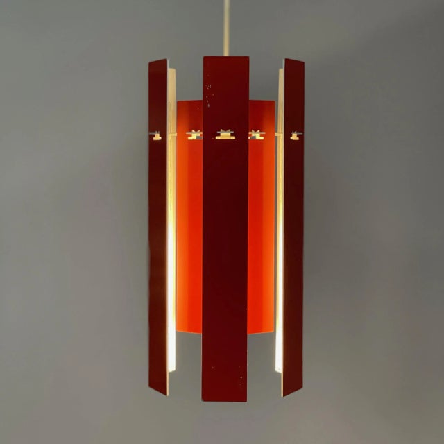 Red Cocktail Pendant by Henning Rehhof for Fog & Morup, 1970s For Sale - Image 3 of 11