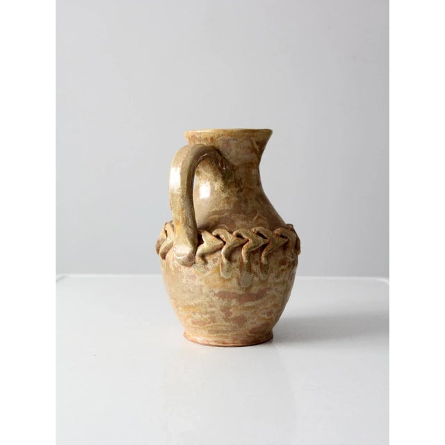Vintage Ries Studio Pottery Pitcher For Sale - Image 6 of 11