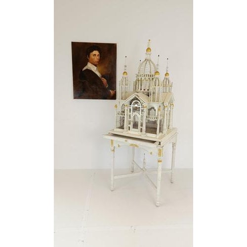 Metal Mid-Century Victorian French Birdcage For Sale - Image 7 of 18