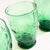 Mid Century Green Crinkle Glass Tumblers - Set of 4 For Sale In San Francisco - Image 6 of 12
