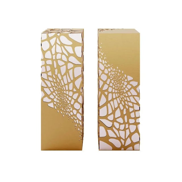 Metal Lavish Pedestal by Memoir Essence For Sale - Image 7 of 9