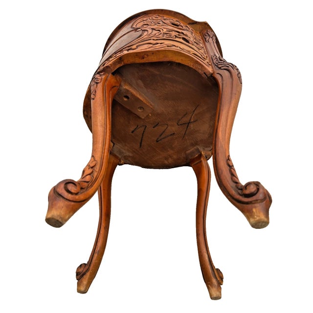 Vintage French Bombe Bedside Cabinet Nightstand Drum Table Concealed Drawers For Sale - Image 13 of 13