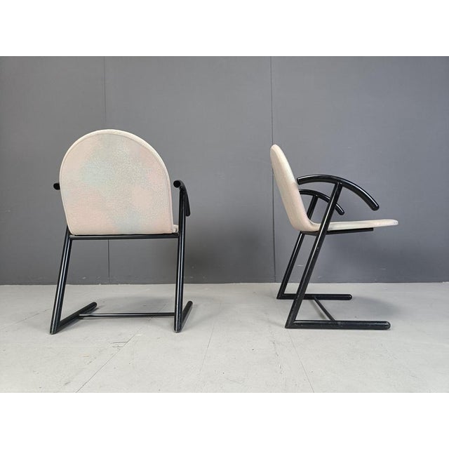 Postmodern Dining Chairs, 1980s, Set of 4 For Sale - Image 9 of 11