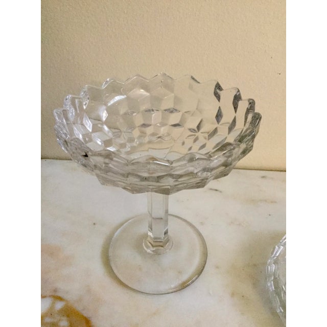 Glass Vintage Indiana Glass Candy Dish With Steam Pedestal For Sale - Image 7 of 8