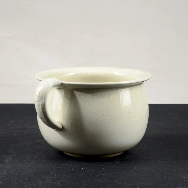 1920s White Ceramic Vase by S. C. Richard, 1920s For Sale - Image 5 of 9