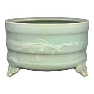 China Vintage Longquan Celadon Tripod Censer For Sale