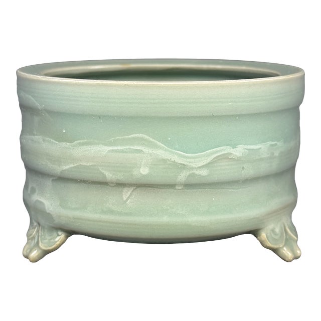 China Vintage Longquan Celadon Tripod Censer For Sale