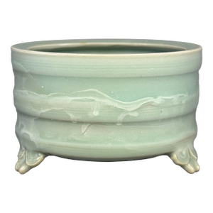 China Vintage Longquan Celadon Tripod Censer
