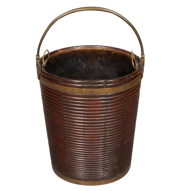 Wood Irish Georgian Mahogany Peat Bucket For Sale - Image 7 of 9
