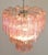 1990s Tronchi Chandeliers with 48 Pink Glasses in the Style of Toni Zuccheri, Murano, 1990, Set of 2 For Sale - Image 5 of 16