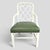 A mid-century Hollywood Regency style dining room chairs. Two armchairs and 4 side chairs. Armchairs: 21.75"W, 25.75"arm...