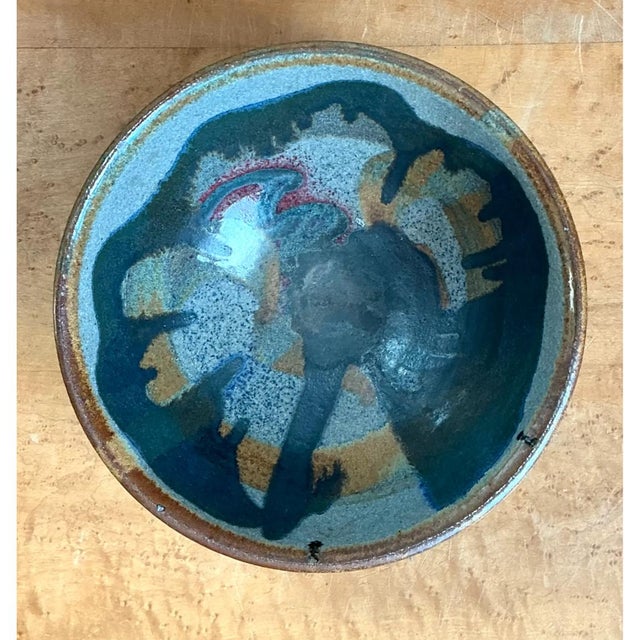 Vintage Abstract Ceramic Bowl For Sale - Image 11 of 12
