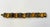 Czech Art Deco Bezel Set Citrine Amber Glass Panel Bracelet Signed Antique For Sale - Image 9 of 9