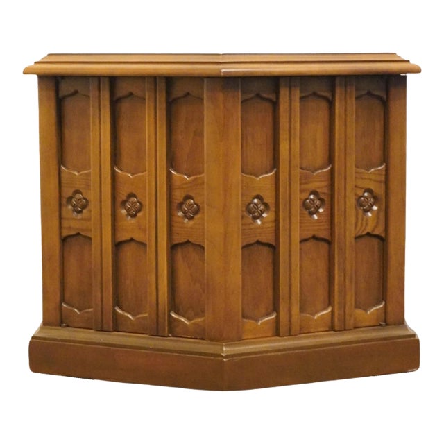 Drexel Furniture Esperanto Collection Spanish Mediterranean Style Hexagonal Storage Accent End Table For Sale