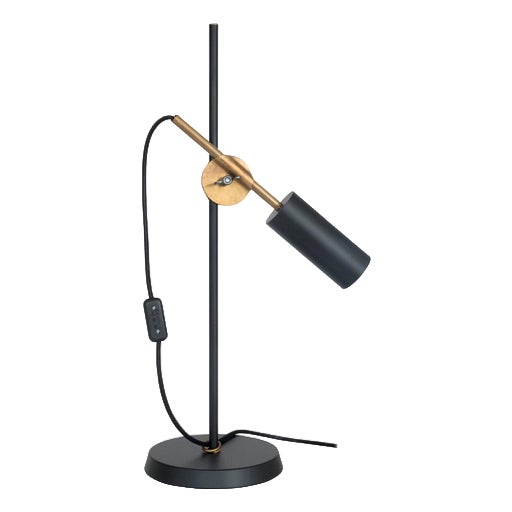 Black Stav Table Lamp by Johan Carpner for Konsthantverk For Sale