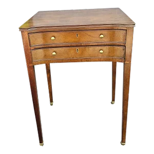 Baker Furniture Historic Charleston Collection Two Drawer Side Table on Wheels