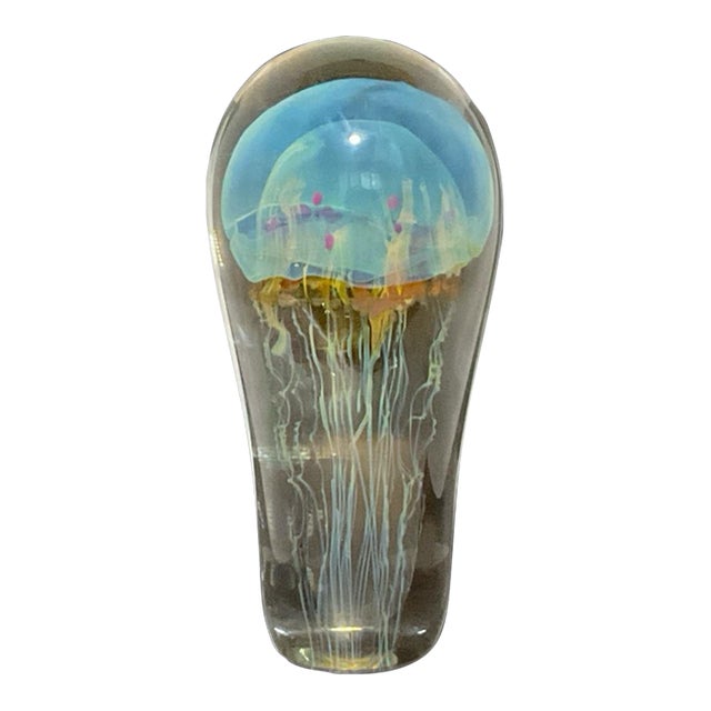 Richard Satava Moon Jellyfish Sculpture/ Paperweight For Sale