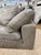 Transitional Restoration Hardware Grey Leather Cloud Sofa For Sale - Image 3 of 5