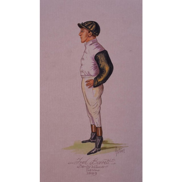 Art Sz: 10"H x 6"W Frame Sz: 15 3/4"H x 11" w/ celadon green matte Frederick John Barrett (1867 – 21 January 1895) was an...