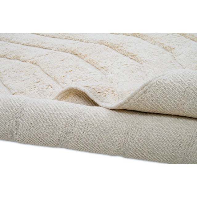 Hand-Knotted Wool Rug by Azele Studio For Sale - Image 9 of 12