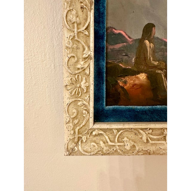 Mid 20th Century Mid Century Abstract Impressionist Original Oil Painting by Herman Rednick For Sale - Image 5 of 12